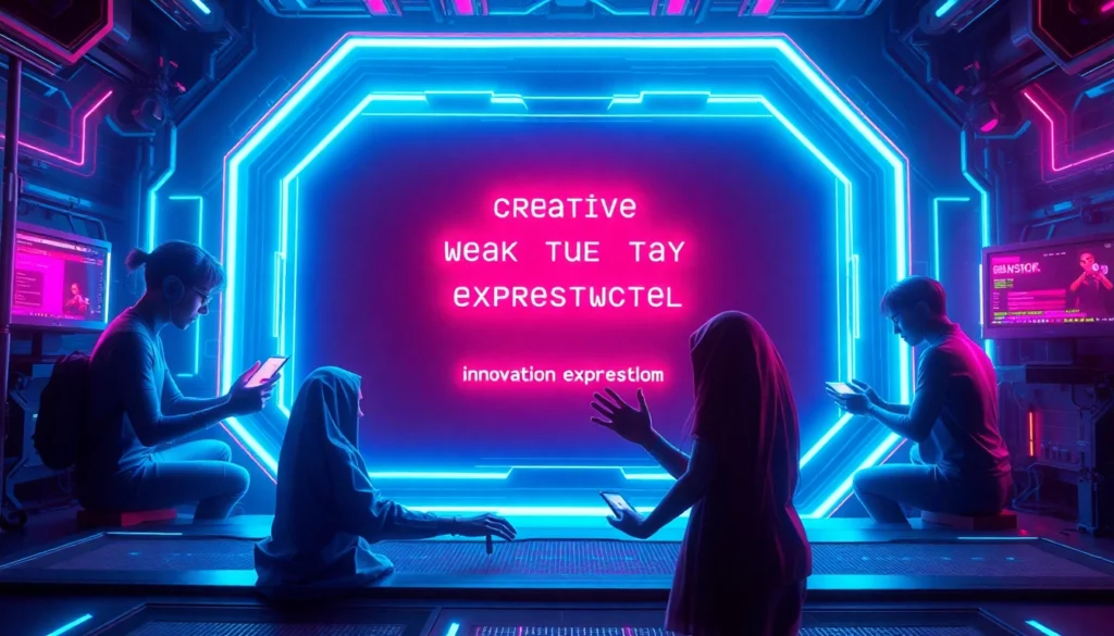 Visually striking illustration showing an advanced nsfw ai generator no limit in action, with vibrant neon visuals and dynamic AI-generated imagery, highlighting unrestricted creative possibilities for adult content.