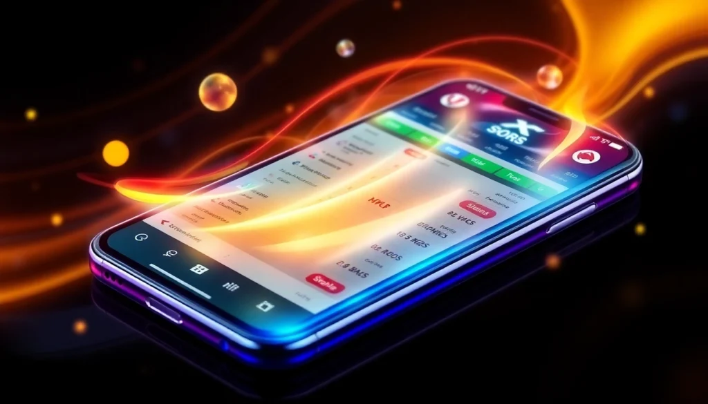 Fairplay club online betting platform displayed on a smartphone screen, highlighting sports betting and user engagement, with sleek design and vibrant colors for easy navigation.