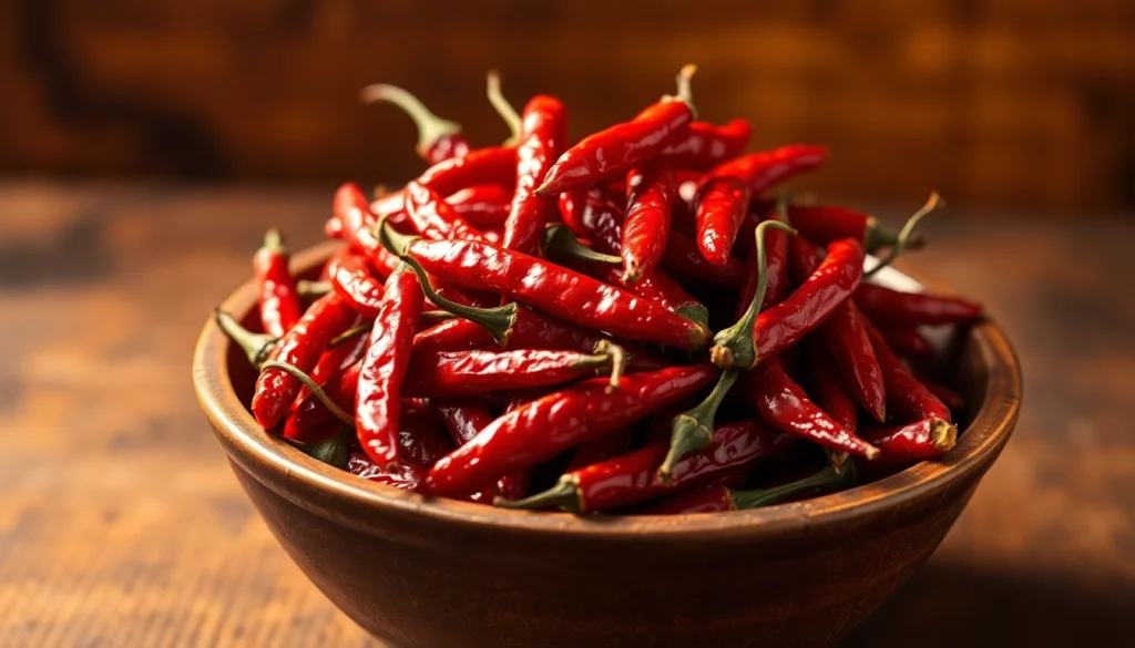 High-resolution image showing fresh Chilli Whole in a bowl with bright red color to attract